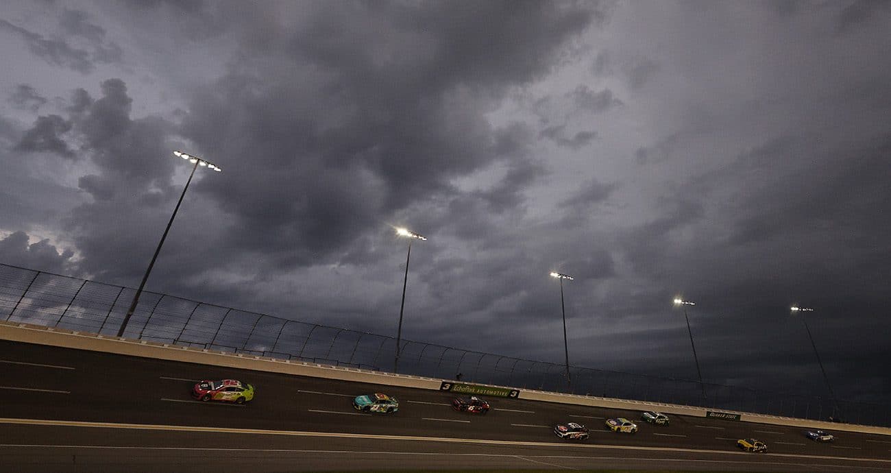 Cup Series race at EchoPark Speedway resumes after weather delay