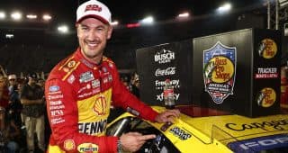 A Bristol Night Race victory celebration.